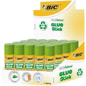 Picture 1 of Lijmstift Bic ecolutions 21gr doos à 12+8 gratis