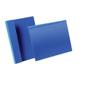 Picture 1 of Documenthoes Durable met vouw A5 liggend blauw 50 stuks