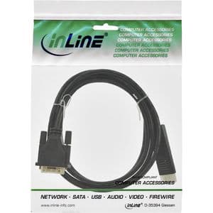 Picture 2 of Kabel inLine Displayport DVI 24+1 M/M 2 meter zwart