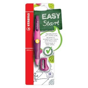 Picture 1 of Vulpotlood STABILO Easyergo HB 3.15mm linkshandig roze/lila incl puntenslijper blister à 1 stuk