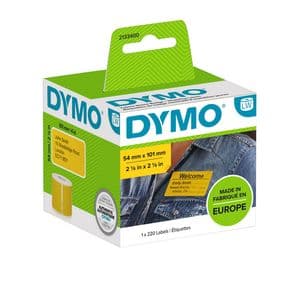 Picture 1 of Etiket Dymo LabelWriter naamkaart 54x101mm 1 rol á 220 stuks geel