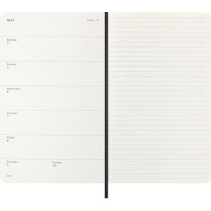 Picture 3 of Agenda 2026 Moleskine 12M Planner Weekly 7dagen/1pagina large sc black
