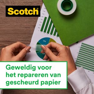 Picture 4 of Plakband Scotch Magic 810 19mmx7.5m onzichtbaar mat 2+1 gratis + handdispenser