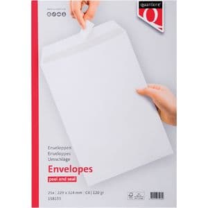 Picture 2 of Envelop Quantore akte C4 229x324mm zelfklevend wit 25 stuks