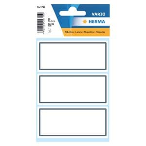 Picture 2 of Etiket HERMA 5711 36x80mm schrift grijs kader 18 stuks
