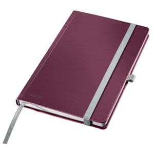 Picture 1 of Notitieboek Leitz Style A5 lijn 160 pagina's 100gr rood