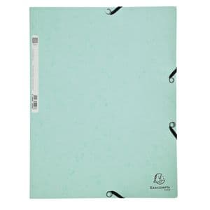Picture 1 of Elastomap Exacompta aquarel A4 3 kleppen 400gr glanskarton groen