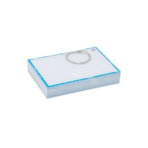 Picture 1 of Flashcards A7 Blauw incl. clipring 50 vel