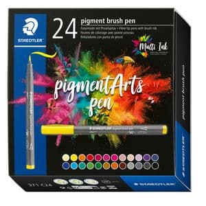 Picture 1 of Brushpen Staedtler PigmentArts set à 24 kleuren