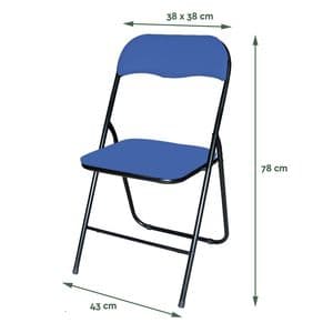 Picture 2 of Klapstoel BRASQ FC100 blauw-zwart