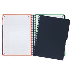 Picture 4 of Projectboek Oxford School A4+ lijn 4-gaats 240 pagina's 80gr blauw
