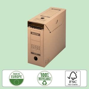 Picture 6 of Archiefdoos met deksel Leitz Premium 120x275x325mm natuurbruin