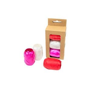 Picture 1 of Lint set à 3 kleuren rood, wit en roze