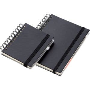 Picture 3 of Notitieboek Quantore A5 spiraal lijn 192 pagina's 80gr zwart