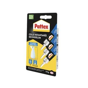 Picture 2 of Secondelijm Pattex Classic mini trio tube 3x1gram op blister