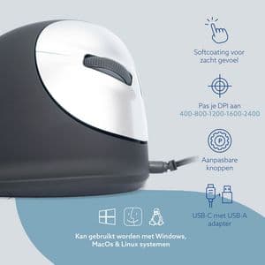 Picture 5 of Muis R-Go Ergonomisch HE Break Draad Rechts M
