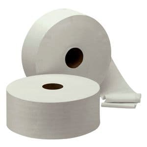 Picture 2 of Toiletpapier Cleaninq T1 jumbo groot 2-laags 6x380m wit