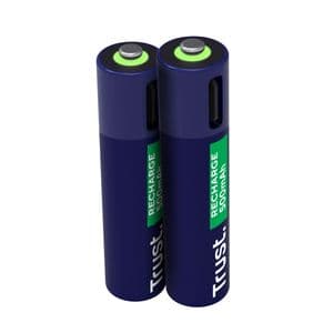 Picture 3 of Batterij Trust USB-C oplaadbaar AAA 2 stuks