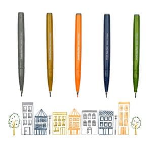 Picture 6 of Brushpen Pentel Sign SES15C pastel assorti 12 stuks