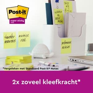 Picture 5 of Memoblok 3M Post-it 654-SSCY Super Sticky 76x76mm geel voordeelpak
