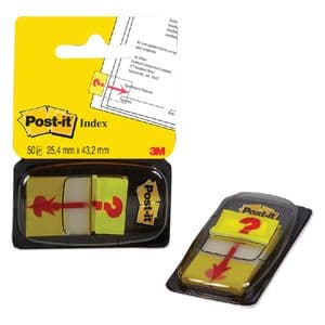 Picture 2 of Indextabs Post-it 68031 25,4x43.2mm " hier ondertekenen" geel