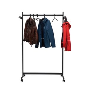 Picture 4 of Garderoberek MAUL Samba mobiel 115X172X51cm 40kg, 10 haken zwart RAL9004
