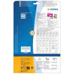 Picture 2 of Etiket HERMA 8832 30.5x16.9mm mat wit 2400 stuks