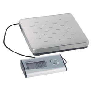 Picture 1 of Pakketweger MAUL Cargo 50kg metalen plateau 27x27cm + 9V batterij zilver