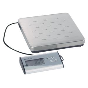 Picture 1 of Pakketweger MAUL Cargo 50kg metalen plateau 27x27cm + 9V batterij zilver