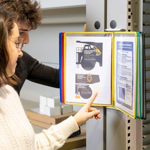 Picture 5 of Zichtpanelensysteem wand Tarifold metaal A4 met 10-tassen assorti