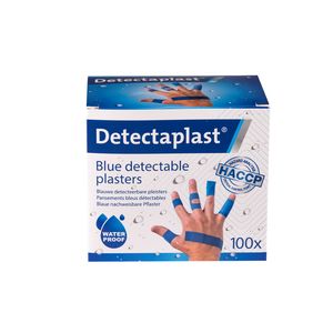 Picture 2 of Waterafstotende blauwe pleister Detectaplast assorti 100 stuks