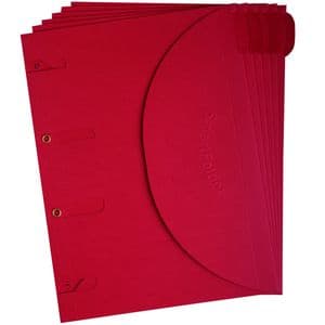 Picture 1 of Smartfolder geperforeerde opbergmappen A4 Rood 6 stuks