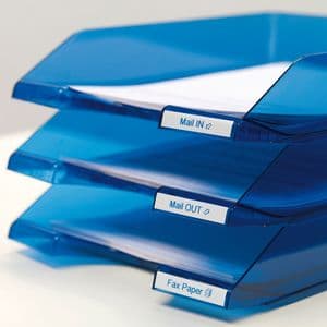 Picture 5 of Labeltape Dymo LabelManager D1 polyester 12mm blauw op wit