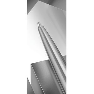 Picture 4 of Balpen Parker Jotter XL Monochrome stainless steel M blister à 1 stuk
