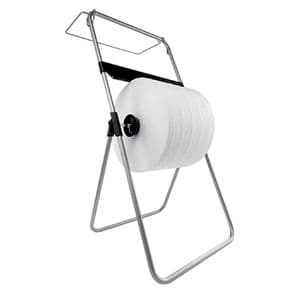 Picture 1 of Poetspapierdispenser Satino CR1 vloerstandaard zilver 332370