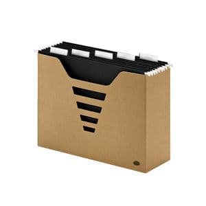 Picture 1 of Hangmappenbox Kraft Line A4 + 5 hangmappen