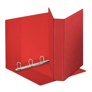 Picture 1 of Presentatieringband Esselte panorama A4 4-rings D-mechaniek 30mm PP rood