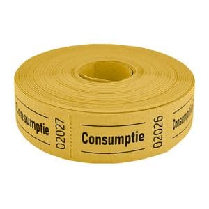 Picture 3 of Consumptiebon Combicraft 57x30mm 2-zijdig 2x1000 stuks geel