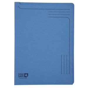 Picture 1 of Insteekmap Exacompta L-model Clean'Safe bedrukt blauw 5 stuks