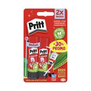 Picture 1 of Lijmstift Pritt Stick Original 22gr blister à 2 stuks Promo