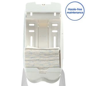 Picture 4 of Toiletpapierdispenser Kimberly Clark Aquarius gevouwen wit 6946