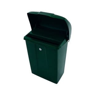 Picture 2 of Brievenbus Vepa Bins met klep kunststof groen