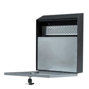 Picture 2 of Asbak BRASQ wand 32x26cm zwart