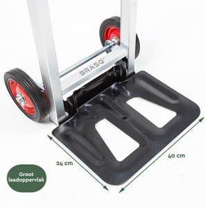Picture 6 of Steekwagen BRASQ stalen plateau 90 kg