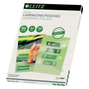 Picture 1 of Lamineerhoes Leitz iLAM A4 2x80micron EVA 100 stuks