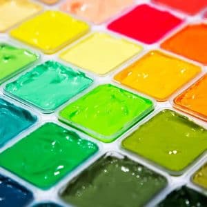 Picture 2 of Gouache HIMI 56 kleuren 30gr inclusief neon en matellic opbergbox wit