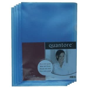 Picture 2 of Insteekmap L-model Quantore A4 PP 0.12mm blauw 25 stuks