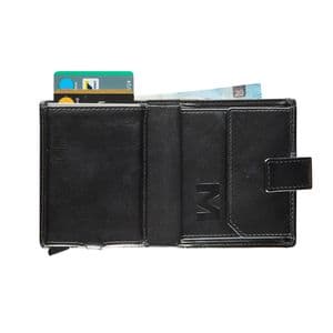 Picture 2 of Kaarthouder Maverick All Black compact RFID leer zwart