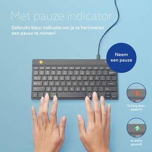 Picture 6 of Toetsenbord R-Go Ergonomisch Compact Break QWERTY zwart