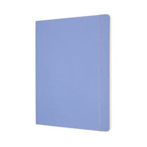 Picture 2 of Notitieboek Moleskine XL 190x250mm blanco soft cover hydrangea blue